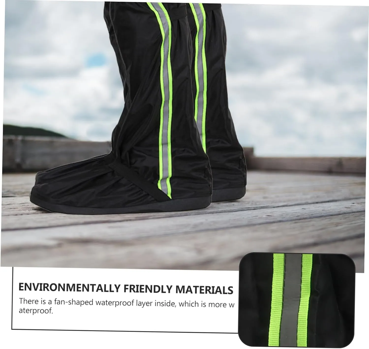 1 Pair Shoe Cover Outdoor Gaiters Climbing Gaiters Outdoor Rainproof Gaiters Rainproof Leg Cover