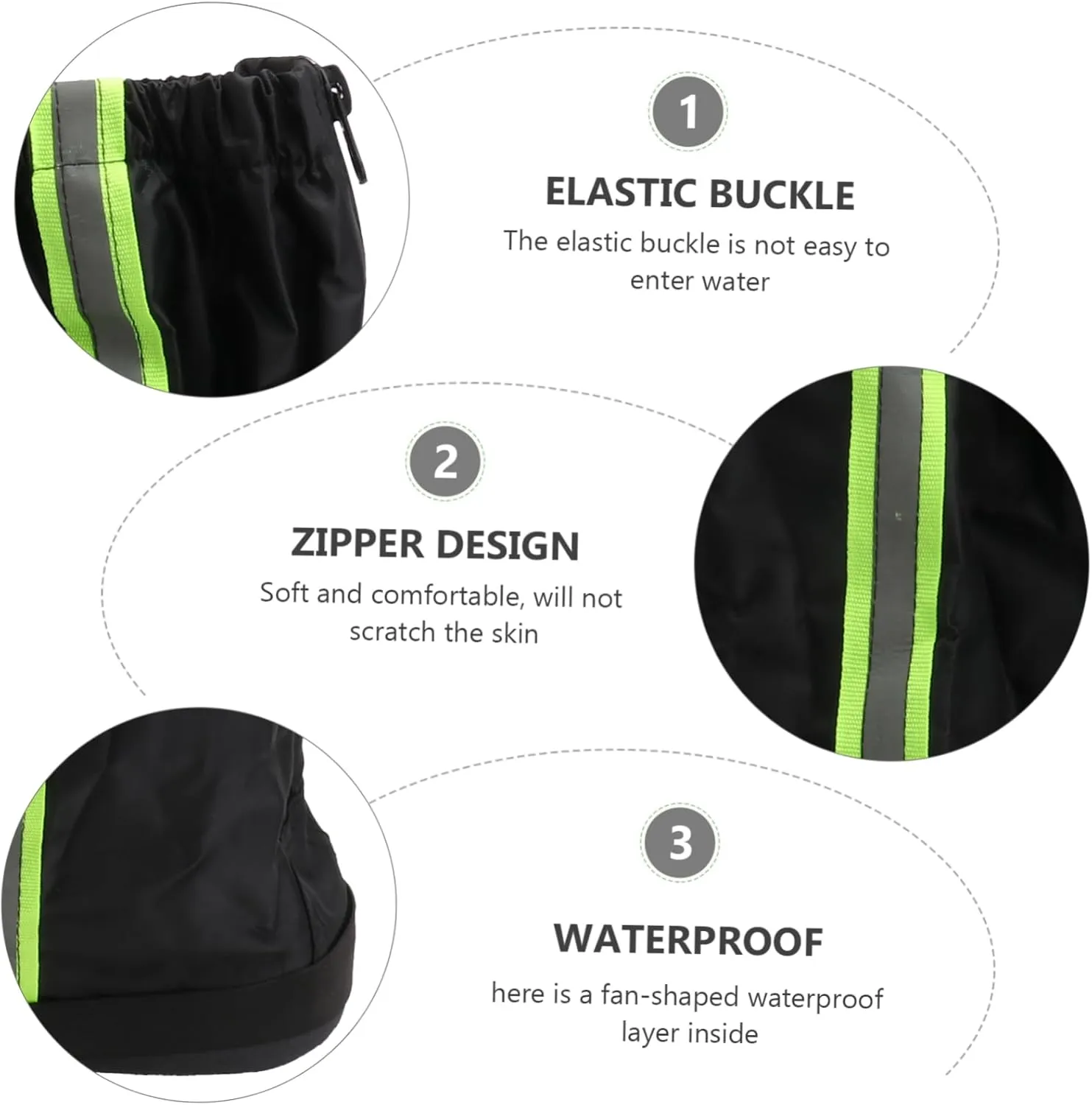 1 Pair Shoe Cover Outdoor Gaiters Climbing Gaiters Outdoor Rainproof Gaiters Rainproof Leg Cover