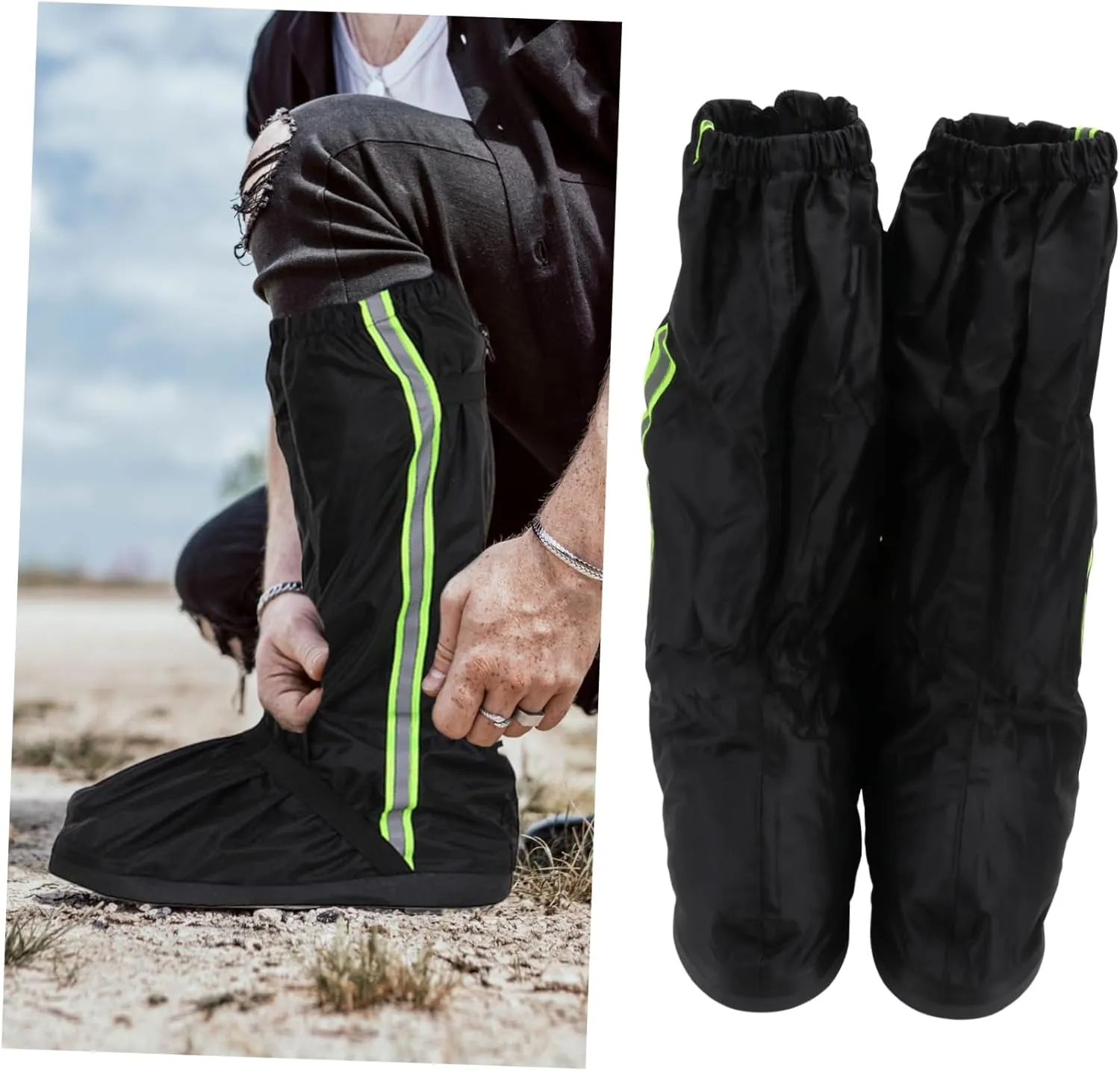 1 Pair Shoe Cover Outdoor Gaiters Climbing Gaiters Outdoor Rainproof Gaiters Rainproof Leg Cover