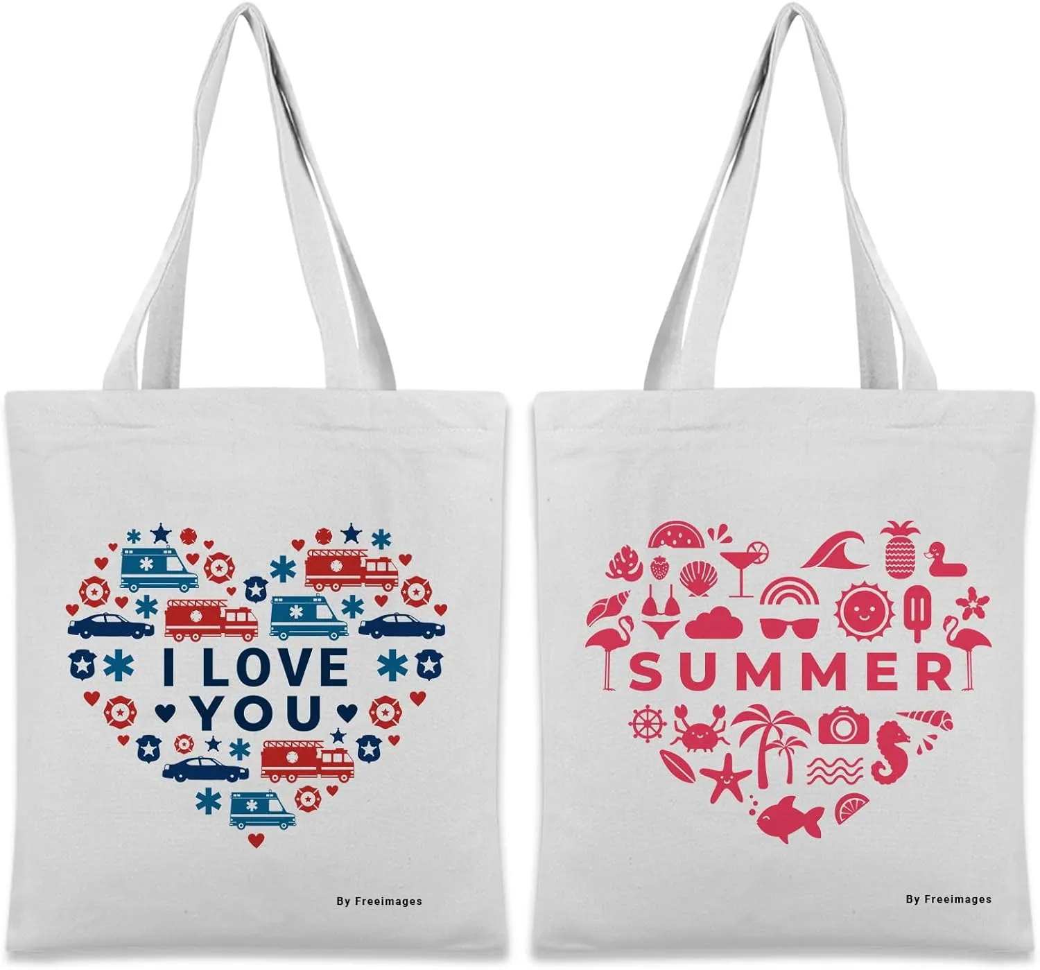 10Pcs Custom Canvas Tote Bag with Logo – Personalized Teacher Tote Bag, Teacher Tote Bag, Teacher Appreciation Gift