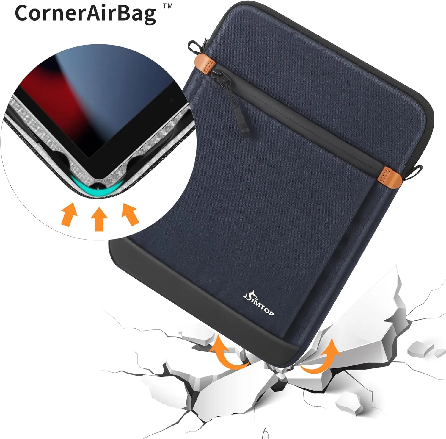 11 Inch Tablet Sleeve Compatible with iPad Pro 11-inch 4th Generation, iPad Air 5th Generation, iPad 10th Generation, and iPad Pro 11-inch 4th Generation, YKK Zipper, Detachable Shoulder Strap
