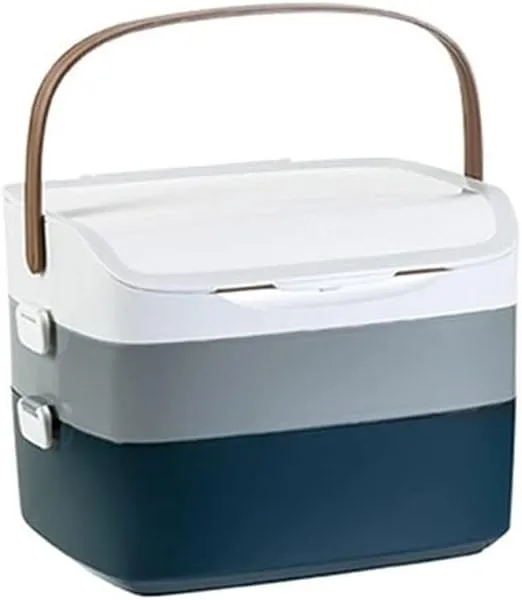 11.81 Inch Plastic First Aid Kit, Multi-Layer Medicine Storage Box, Household Medical Box with Handle, Portable First Aid Organizer