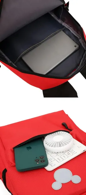 12 inches Mouse Shaped Backpack (red)
