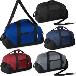 12 Pack 30” Bulk Duffle Bags Wholesale for Homeless, Sports, and Duffle Bags for Travel in 5 Assorted Colors