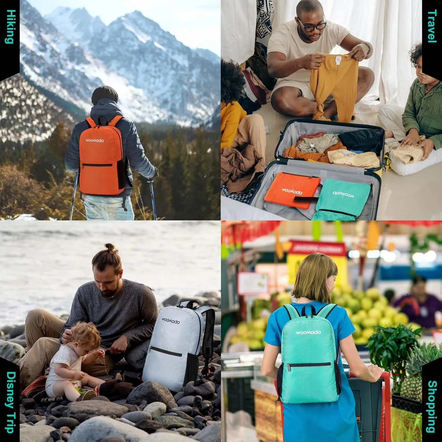 17L Ultra Lightweight Packable Durable Waterproof Travel Hiking Backpack Daypack for Men Women Kids