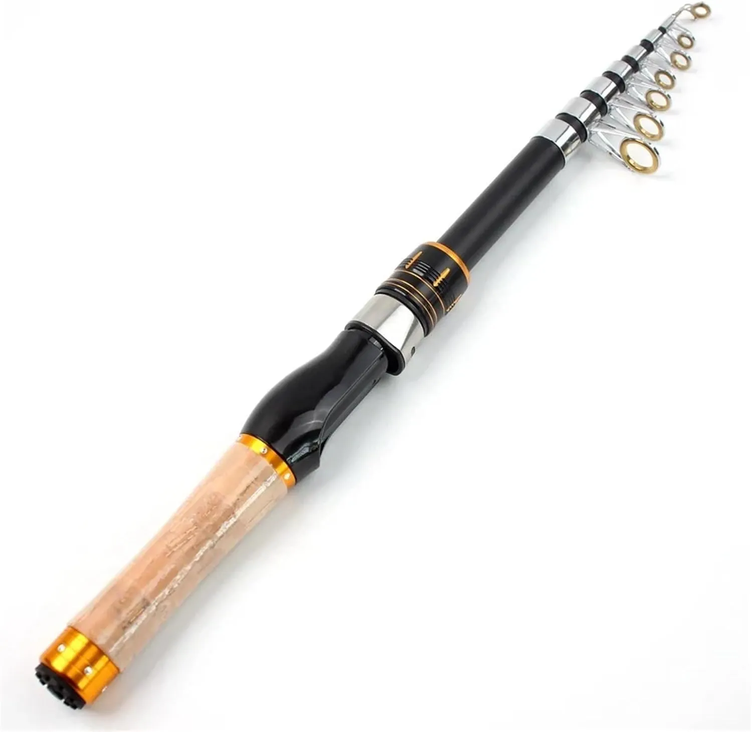1.8M 2.1M Short Fishing Rods Lure Spinning Casting Carbon Telescopic Rod Fast Long Shot Trout Lake Fish Rod Multifunction Travel(Spinning Rod 2.1M)