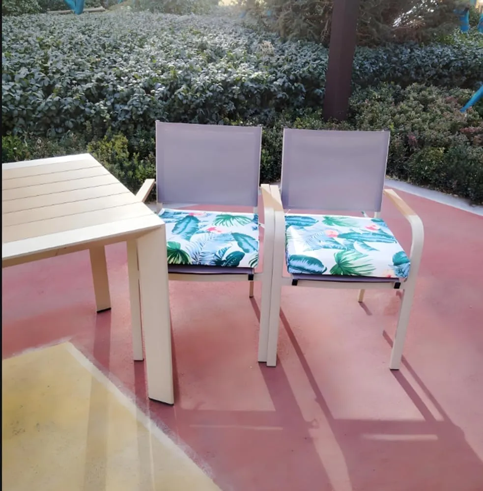 18x18inch Patio Cushions,Replacement Cushions for Outdoors Waterproof Stain-Resistant Durable Reversible Thick Chair Cushion/with Removable Cover,with Ties 2 Pack (Hawaiian)