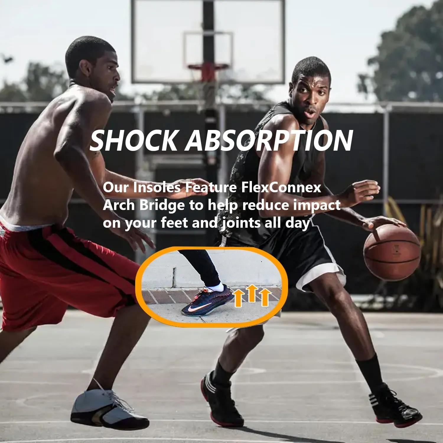 2024 Stride Performance Running Insoles - Shock Absorption & Support | Perfect for Runners, Walkers, Athletes | Enhanced Comfort & Flexibility | Orthotic Support Medium to High Arches(LG) Men's 9-10.5