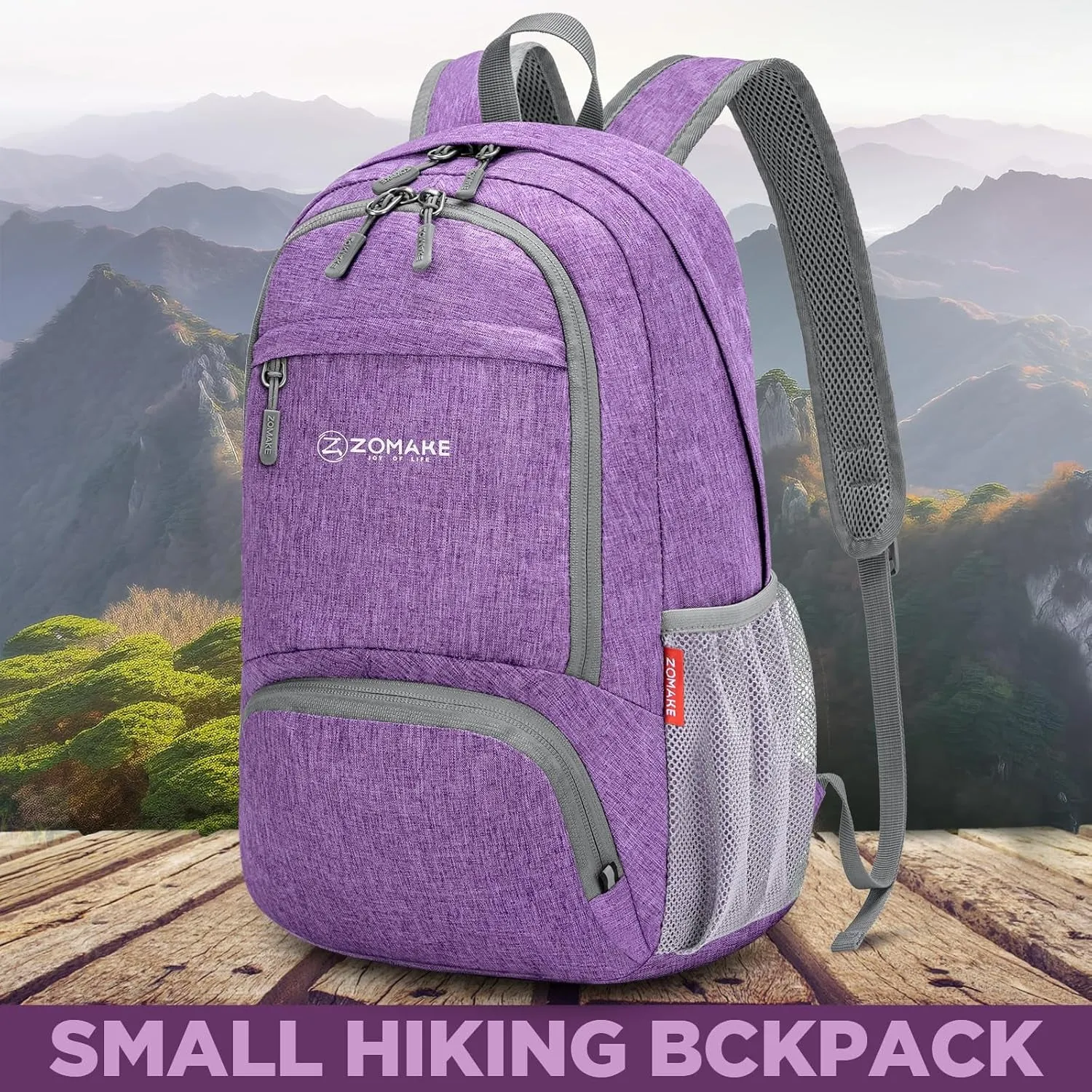 20L Lightweight Packable Hiking Backpack - Small Travel Hiking Daypack - Tear Resistant Foldable Day Pack for Camping