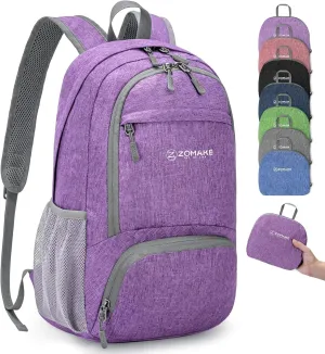 20L Lightweight Packable Hiking Backpack - Small Travel Hiking Daypack - Tear Resistant Foldable Day Pack for Camping