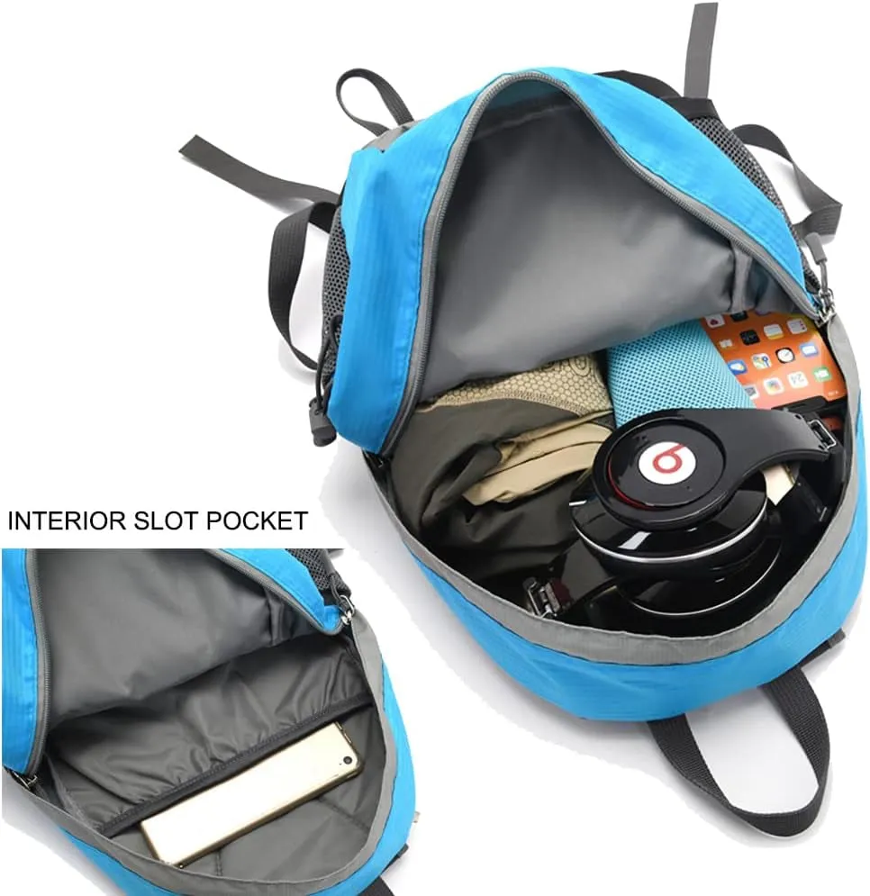20L Waterproof Outdoor Sport Hiking Backpack,Small Size Lightweight Travel Daypack for Kids Boys Girls Cycling Camping (Blue)
