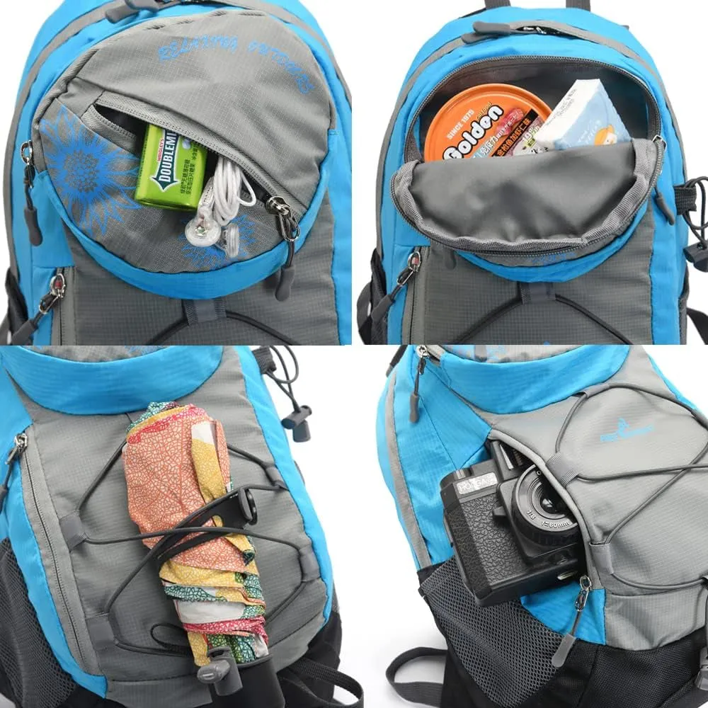 20L Waterproof Outdoor Sport Hiking Backpack,Small Size Lightweight Travel Daypack for Kids Boys Girls Cycling Camping (Orange)