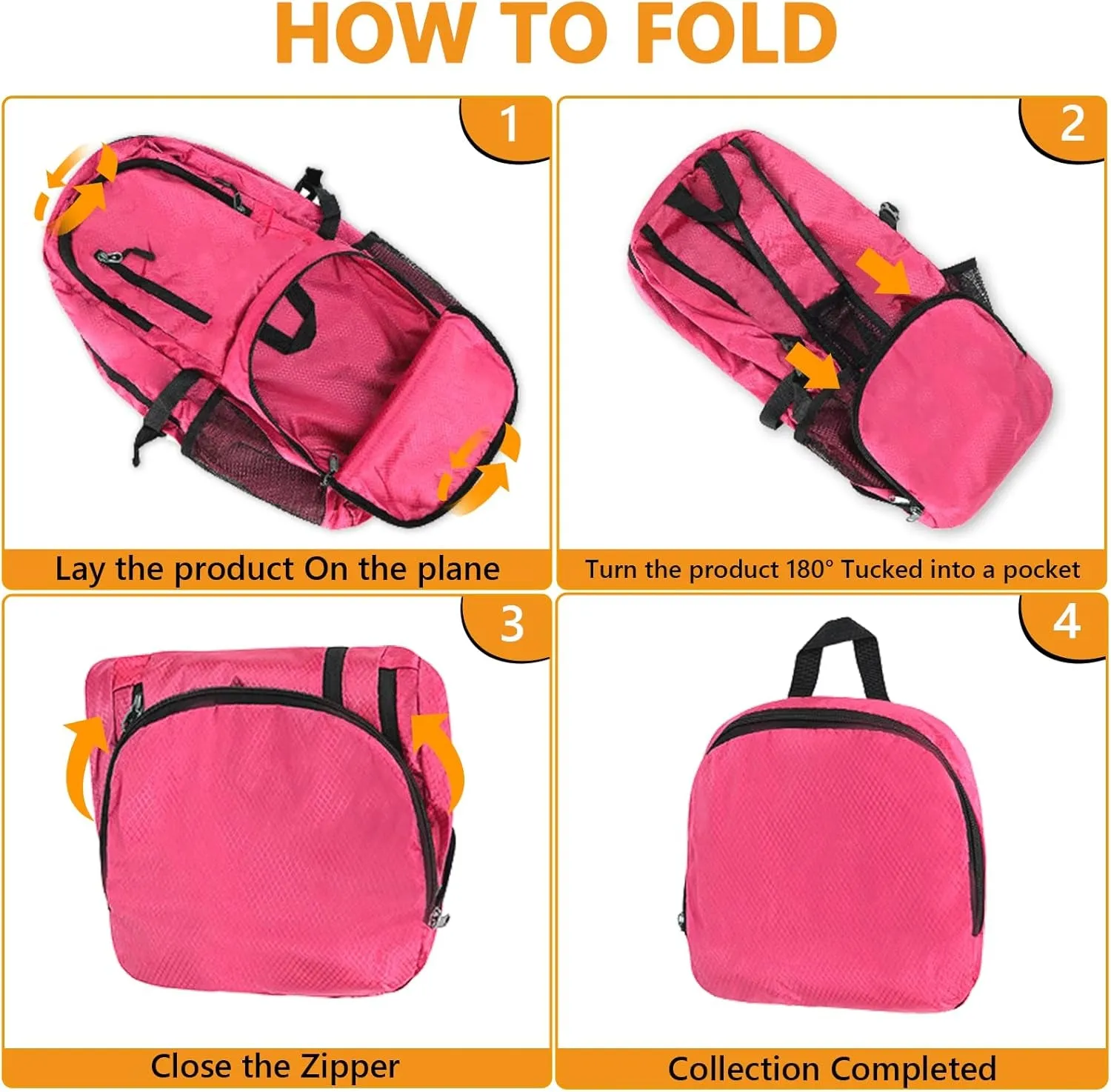 26L Hiking Backpack, Foldable Sports Daypack Camping Gear Travel Must Haves Outdoor for Women Men