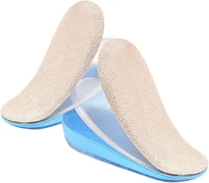 3-Layer Gel Heel Inserts Adjustable Heel Lift for Women Men Enhance Confidence Height Increase Insoles