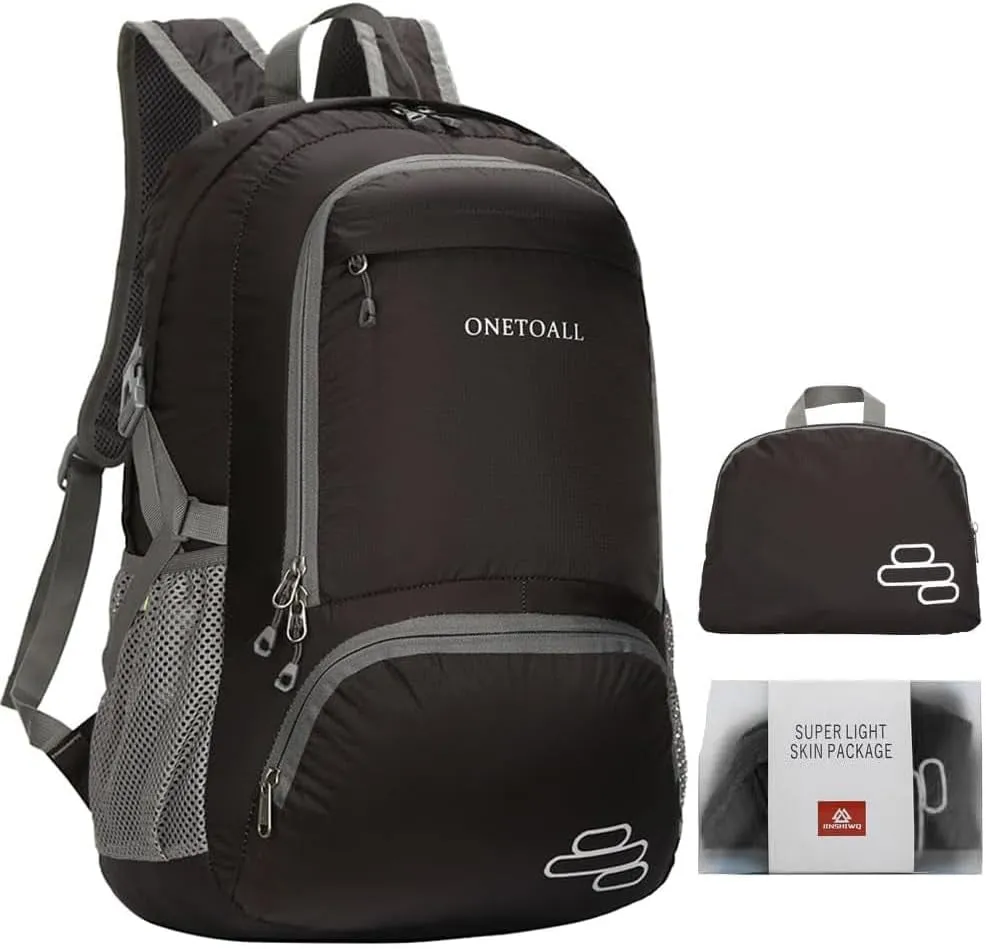 30L Packable Backpack, Lightweight Hiking Backpacks, Foldable Water Resistant Travel Hiking Camping Daypack Backpack