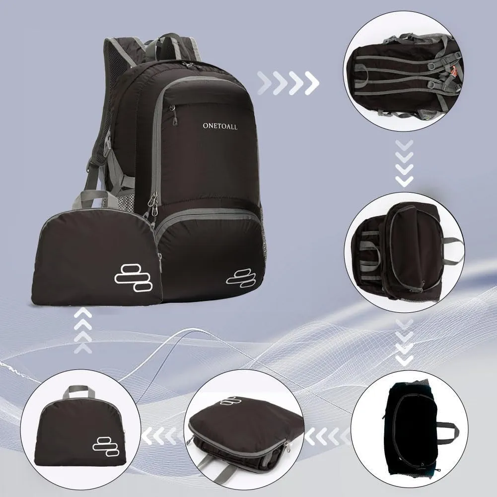 30L Packable Backpack, Lightweight Hiking Backpacks, Foldable Water Resistant Travel Hiking Camping Daypack Backpack