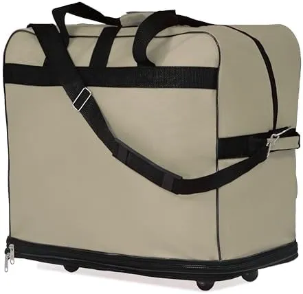 30" Duffle Bag Expandable Rolling Lightweight Wheeled Spinner Suitcase Luggage (2 Pack) for Travel and Storage (Khaki)