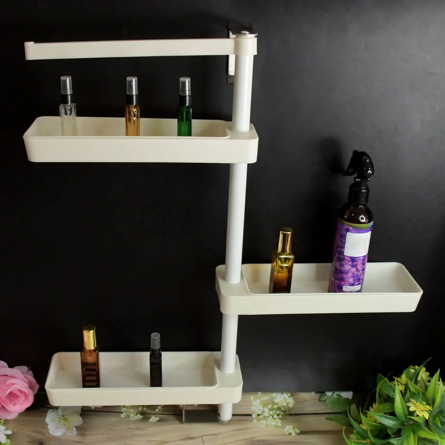 360° Rotating Adjustable Kitchen Storage Rack – Multipurpose Organizer
