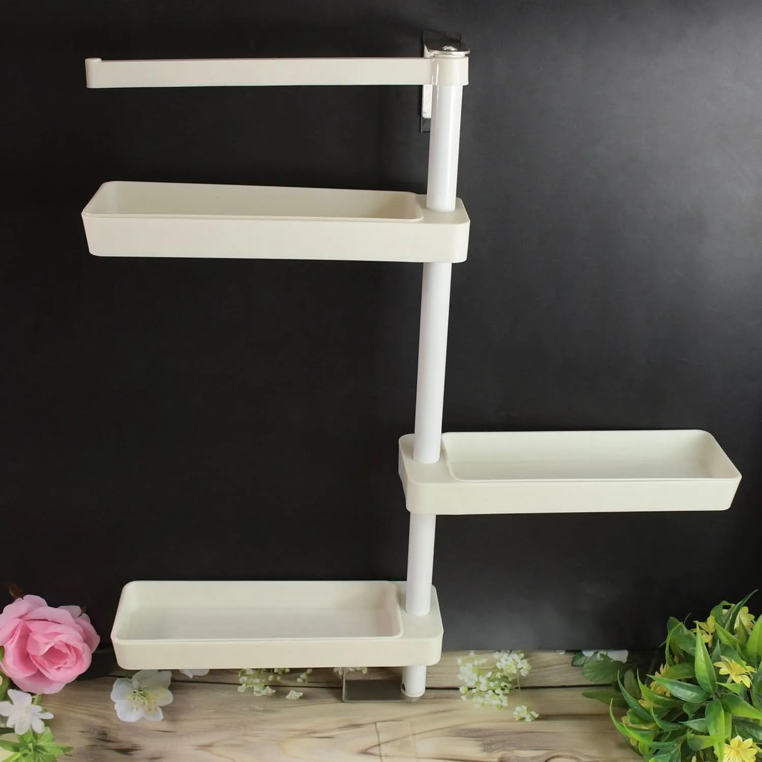 360° Rotating Adjustable Kitchen Storage Rack – Multipurpose Organizer