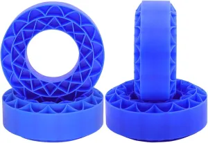 4 Pack of Foam Tire Inserts, Designed for 1/10 Scale RC Crawler Vehicles, Blue