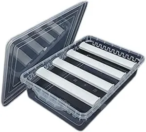 4 Rod Plastic Bangle Box Organizer, Jewelry Storage Display Case for Women, Adjustable Bracelet Watch Holder