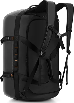 40L/60L/90L Large Waterproof Duffle Bag Backpack for Men, Mens Duffel Backpack Bags for Traveling, Heavy Duty (Black, 40L)
