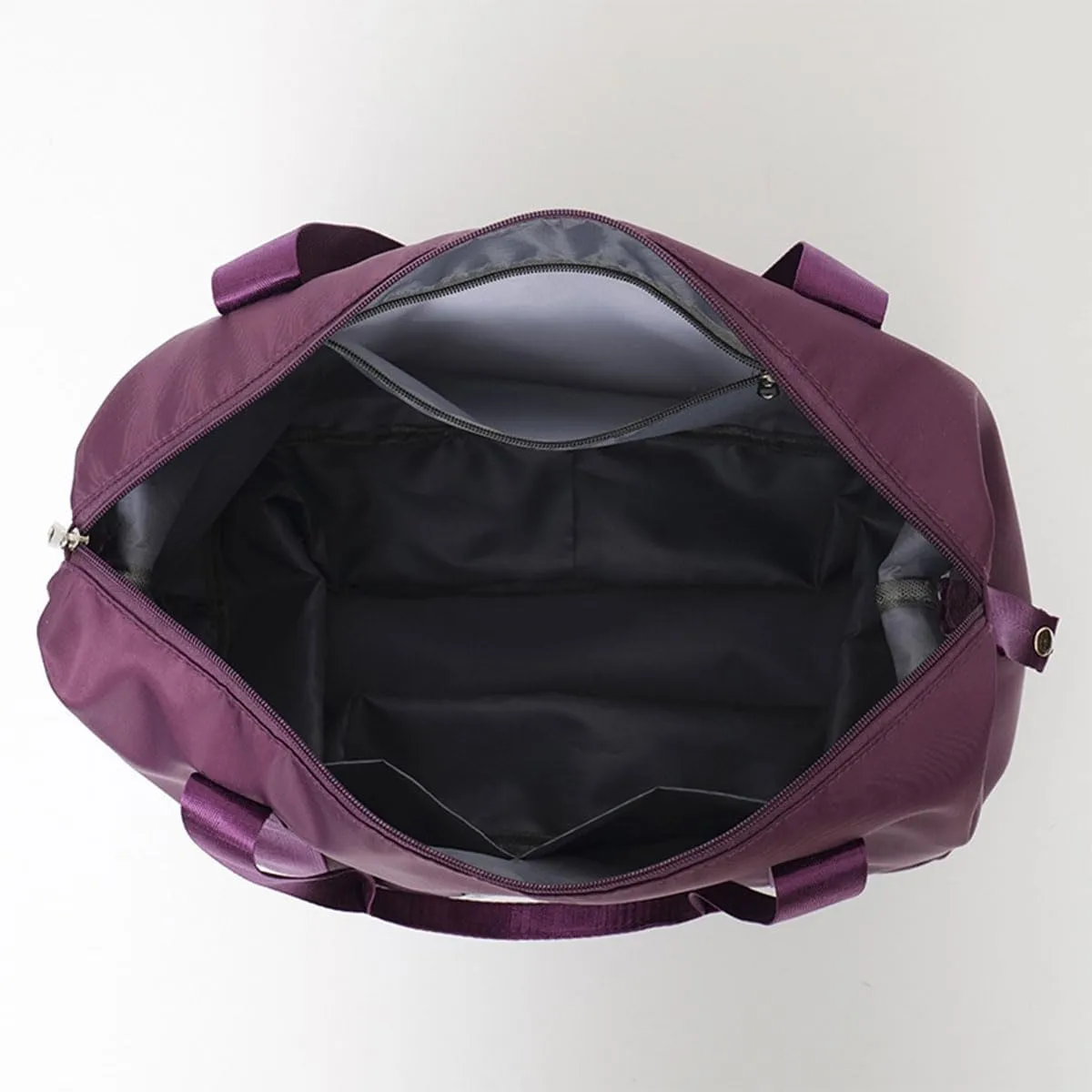 45L Pepepo Travel Bag with Wheels, 2025 New Large Fold Capacity Travel Bag Waterproof Expandable- Universal Wheel Removable for Women Men Airplane Carry on (Black)