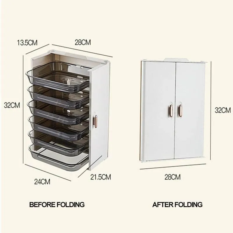 6-Layer Food Plate Organizer - Kitchen Storage Rack