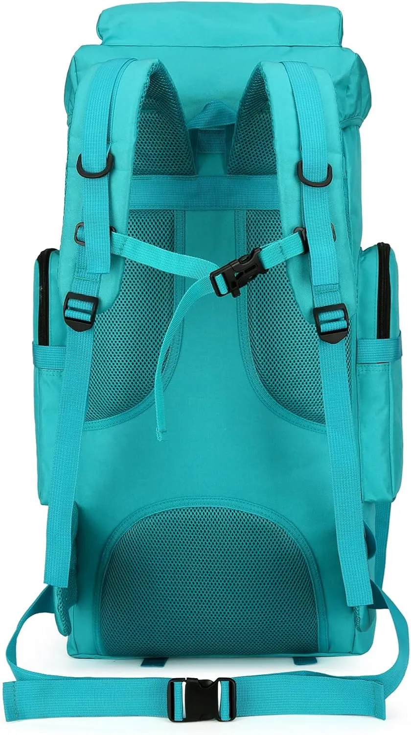 70L Hiking Backpack for Men Waterproof Military Camping Rucksack Travel Daypack