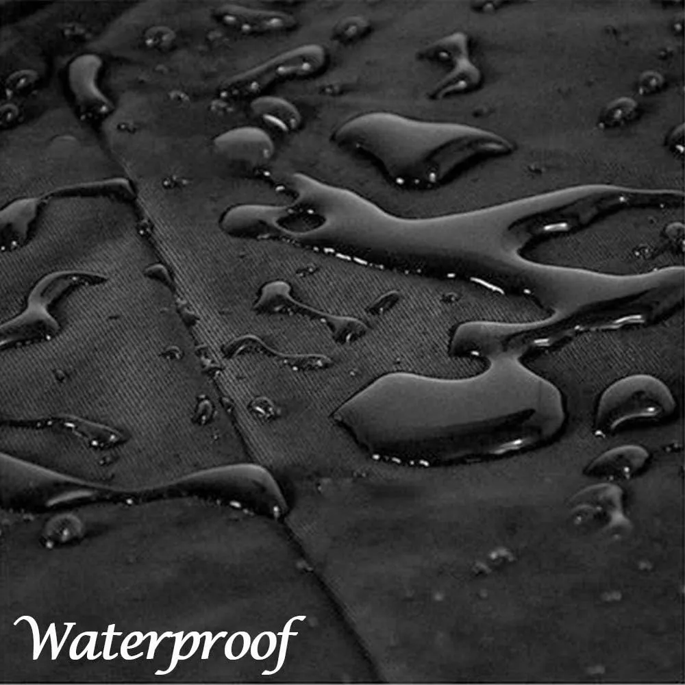 86 Inch Island BBQ Grill Head Cover Heavy Duty Waterproof Outdoor Kitchen BBQ Cover, Black
