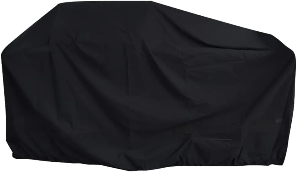 86 Inch Island BBQ Grill Head Cover Heavy Duty Waterproof Outdoor Kitchen BBQ Cover, Black