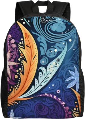 Aboriginal patterns Laptop Backpack for Men Women Lightweight Backpack Casual Daypack Travel Laptop Bag