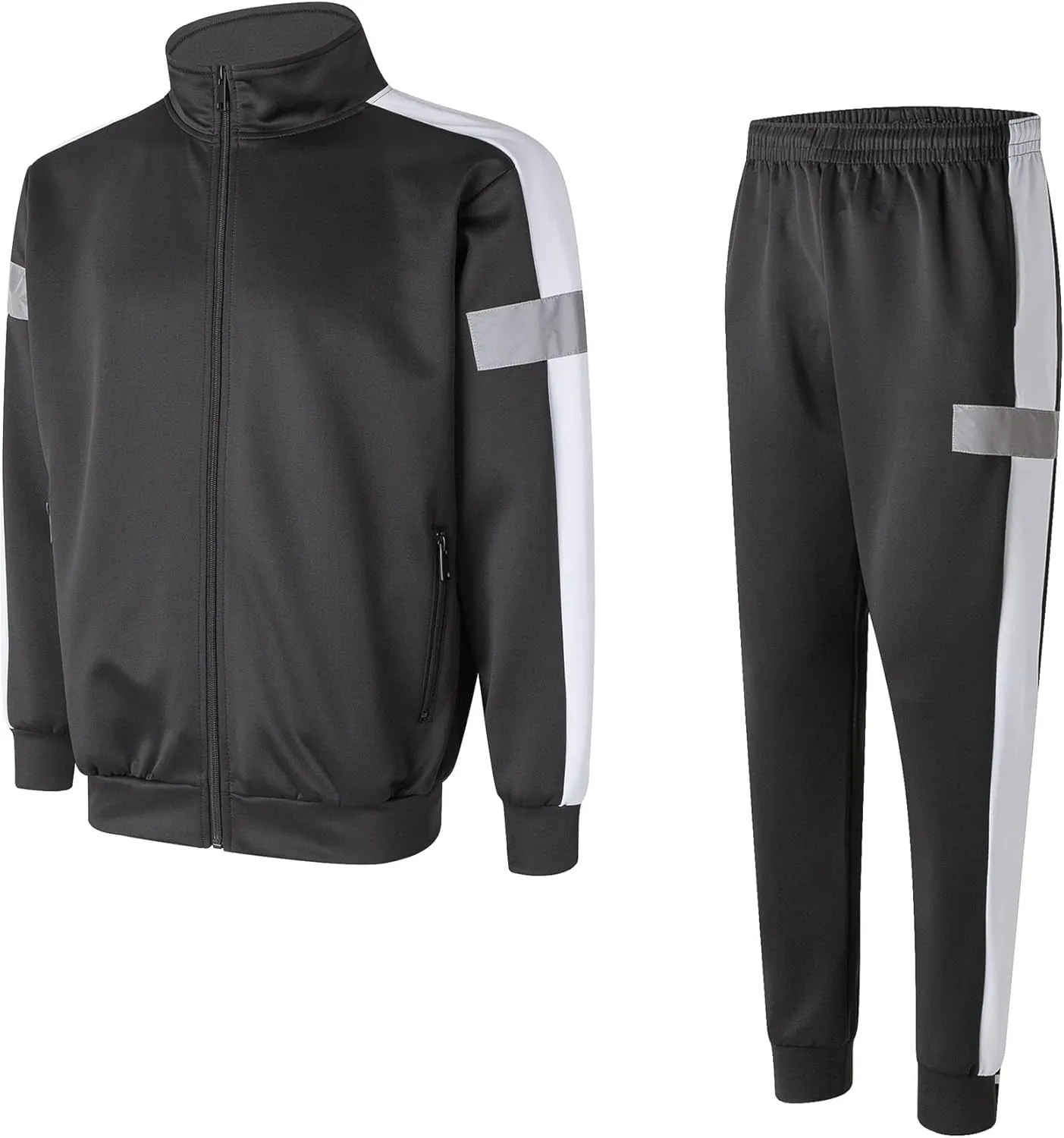 Abovewater Men's Tracksuits Sweatsuits for Men Set Track Suits 2 Piece Casual Athletic Jogging Warm Up Full Zip Sweat Suits