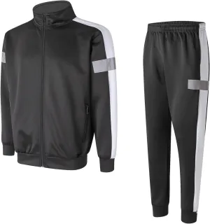 Abovewater Men's Tracksuits Sweatsuits for Men Set Track Suits 2 Piece Casual Athletic Jogging Warm Up Full Zip Sweat Suits