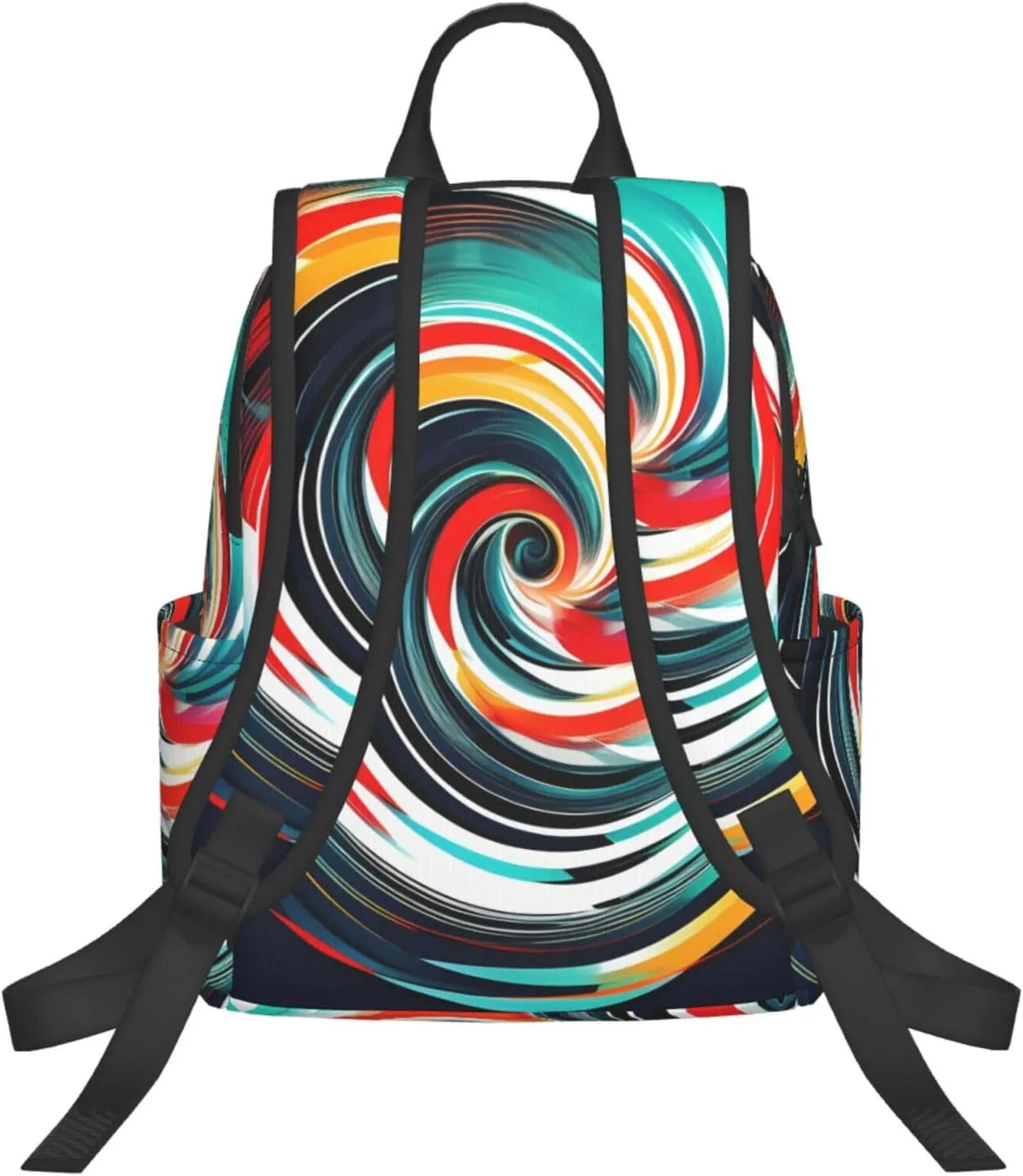 Abstract Circle Swirl print Lightweight Laptop Backpack Travel Daypack Bookbag for Women Men for Travel Work