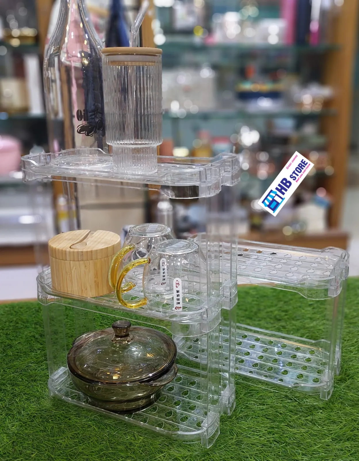 Acrylic 2 Layer 3 Layer Shelf Stand