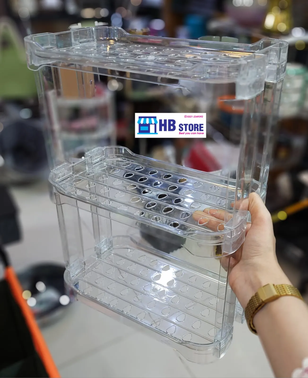 Acrylic 2 Layer 3 Layer Shelf Stand