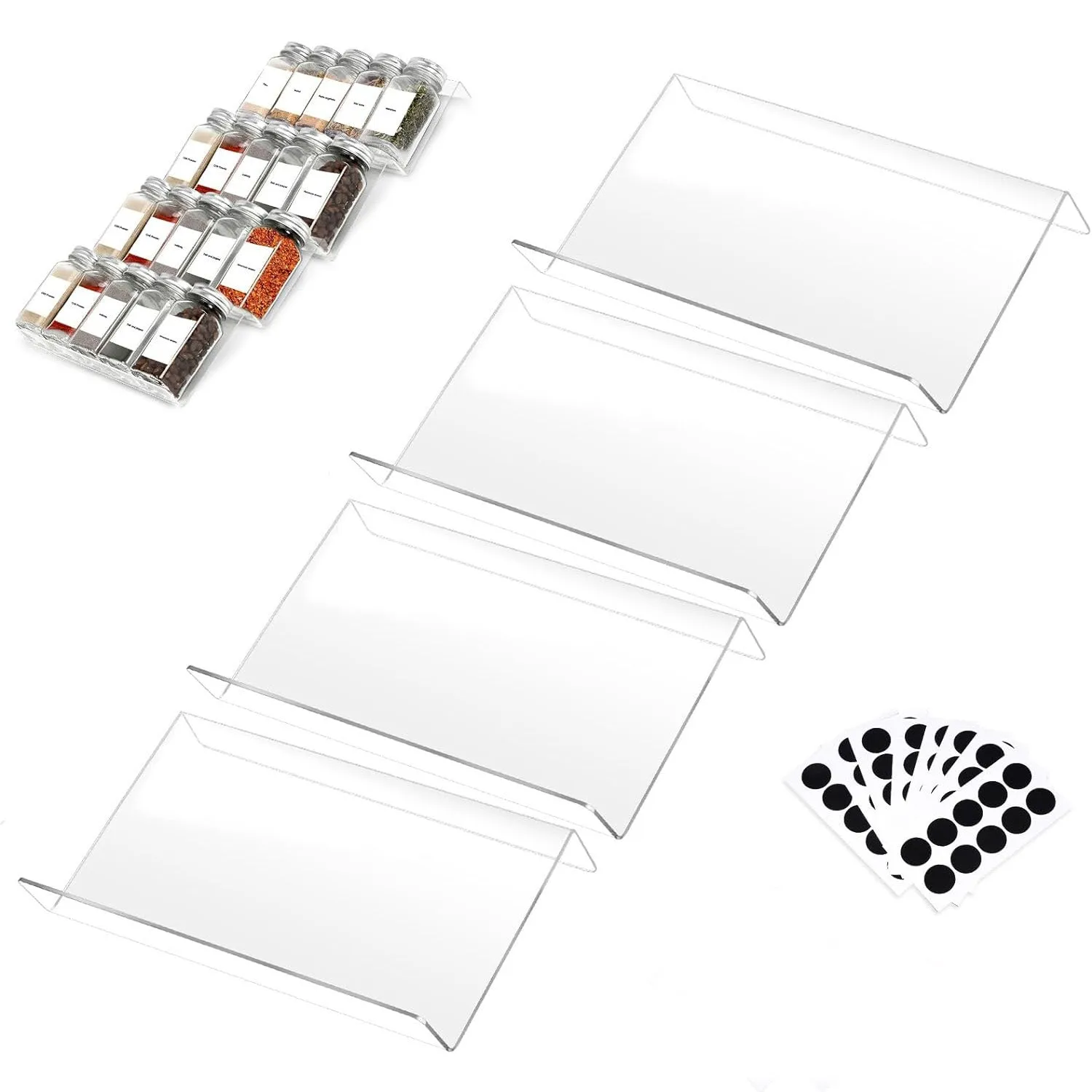 Acrylic Kitchen Spice Rack,Acrylic Spice Drawer Organizer,Organize and Display [Customizable]
