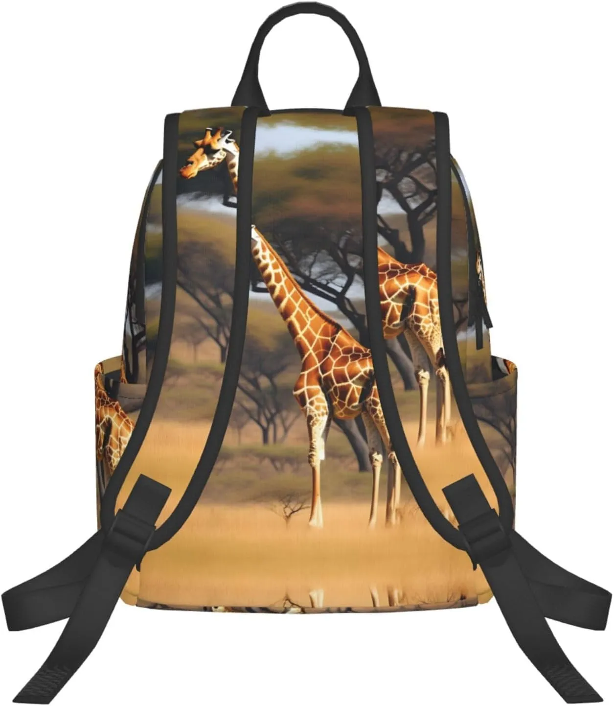Africa Giraffe Majestic Tree Print Lightweight Backpack, Travel Bookbag College Bag,Laptop Backpack For Men Women