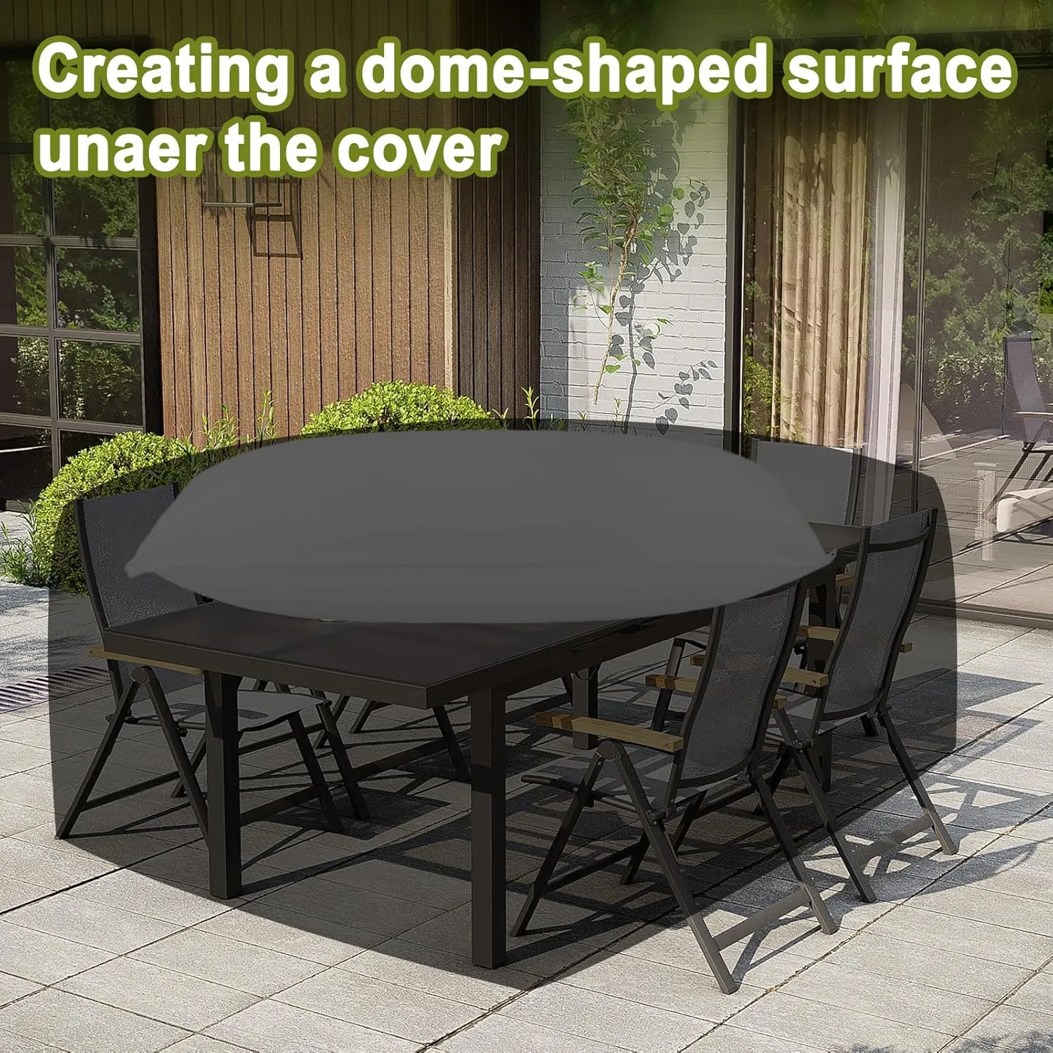 Air Pillow-Inflatable for Patio Table Cover, PP Patio Furniture Cover Airbag-Rectangle, Woven Bag Anti-Collision, Support Prevents Leaves,Water and Snow Pooling (White, 87x40inch)