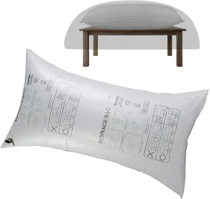 Air Pillow-Inflatable for Patio Table Cover, PP Patio Furniture Cover Airbag-Rectangle, Woven Bag Anti-Collision, Support Prevents Leaves,Water and Snow Pooling (White, 87x40inch)