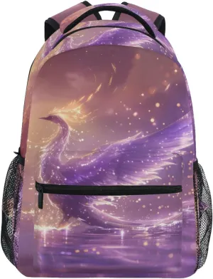 ALAZA Magical Phoenix Kid's Shool Backpack for Girls Boys,Laptop Travel Backpack for Elementary Middle School Bag Teenagers Bookbag with Comfy Shoulder Starp,16.9" H