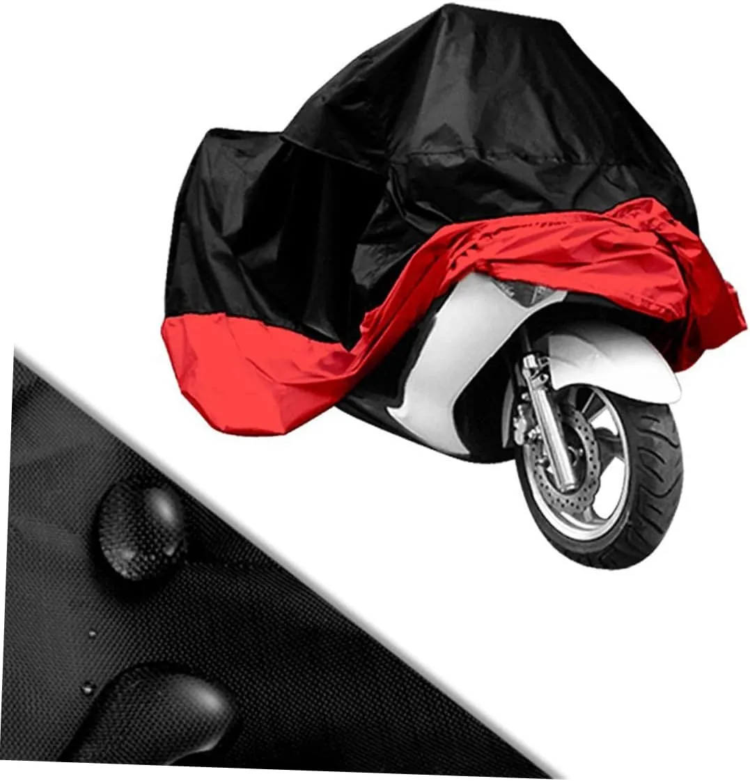 Alipis Motorcycle Rain Cover Weatherproof Polyester Sun Protection Fits Atvs Scooters Size XL
