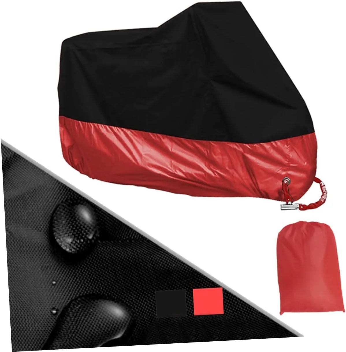 Alipis Motorcycle Rain Cover Weatherproof Polyester Sun Protection Fits Atvs Scooters Size XL