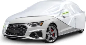 All Weather Waterproof car Cover for Audi A1 Sportback 2018 - Present,Zipper Cotton Universal, All-Weather UV Protection, Snow Proof, Wind Proof, dust Proof