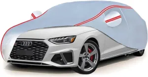 All Weather Waterproof car Cover for Audi200 1976-1982,Zipper Cotton Universal, All-Weather UV Protection, Snow Proof, Wind Proof, dust Proof