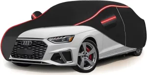 All Weather Waterproof car Cover for AudiA4 2000-2006,Zipper Cotton Universal, All-Weather UV Protection, Snow Proof, Wind Proof, dust Proof