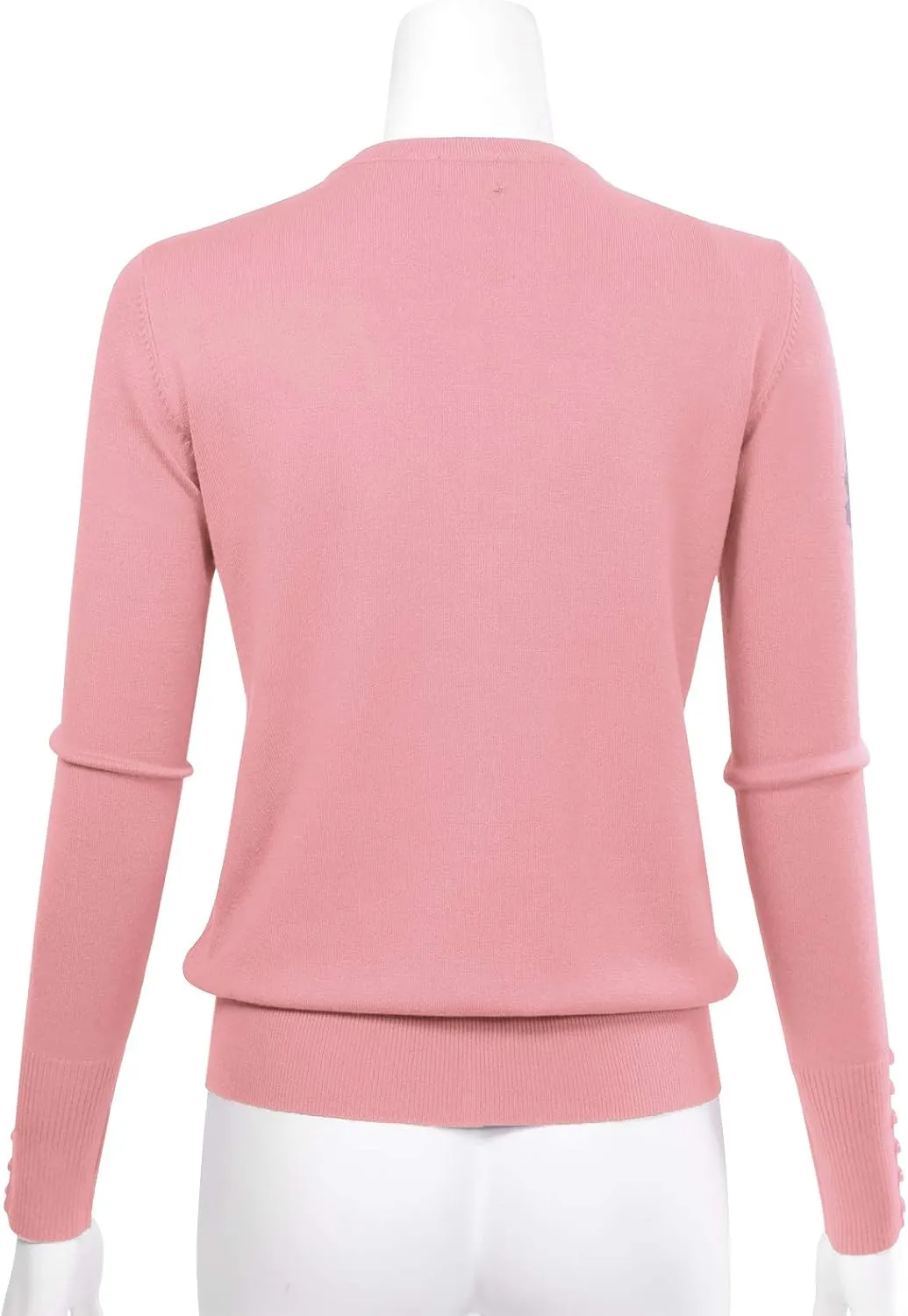 Allsense Women's Long-Sleeve Lightweight V-Neck Cardigan Sweater