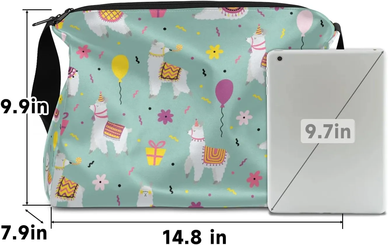 Alpaca Birthday Gift Small Gym Bag for Men Women Workout Sport Duffle Bag Waterproof Weekender Overnight Bag Lightweight Carry on Tote Bag Crossbody Shoulder Travel Bag for Swim Yoge Dance