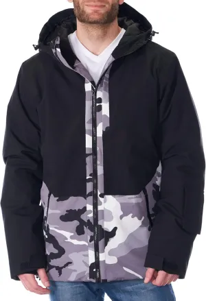 Alpine Swiss Mens Waterproof Ski Jacket Hooded Snowboarding Coat Warm Winter Snow Jacket Raincoat